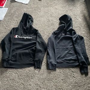 Two-Pack Champion and Under Armour Sweatshirts
